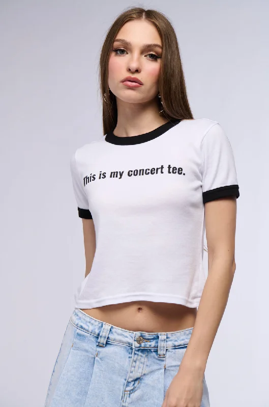 Women's Travel Outfit Set THIS IS MY CONCERT TEE SHORT SLEEVE T SHIRT