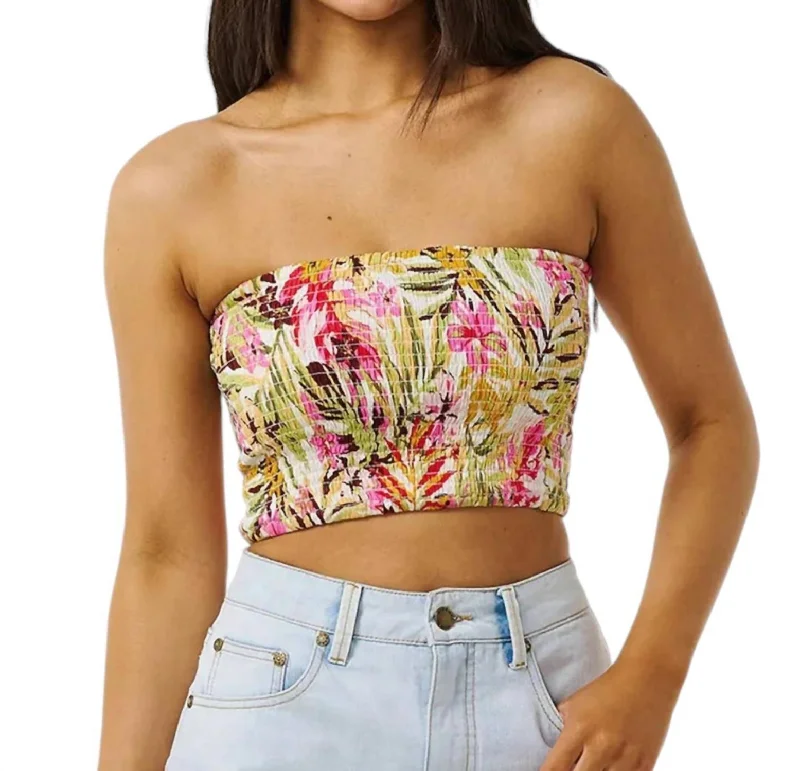 Urban Femme Streetwear Copacabana Tube Top In Multi Color