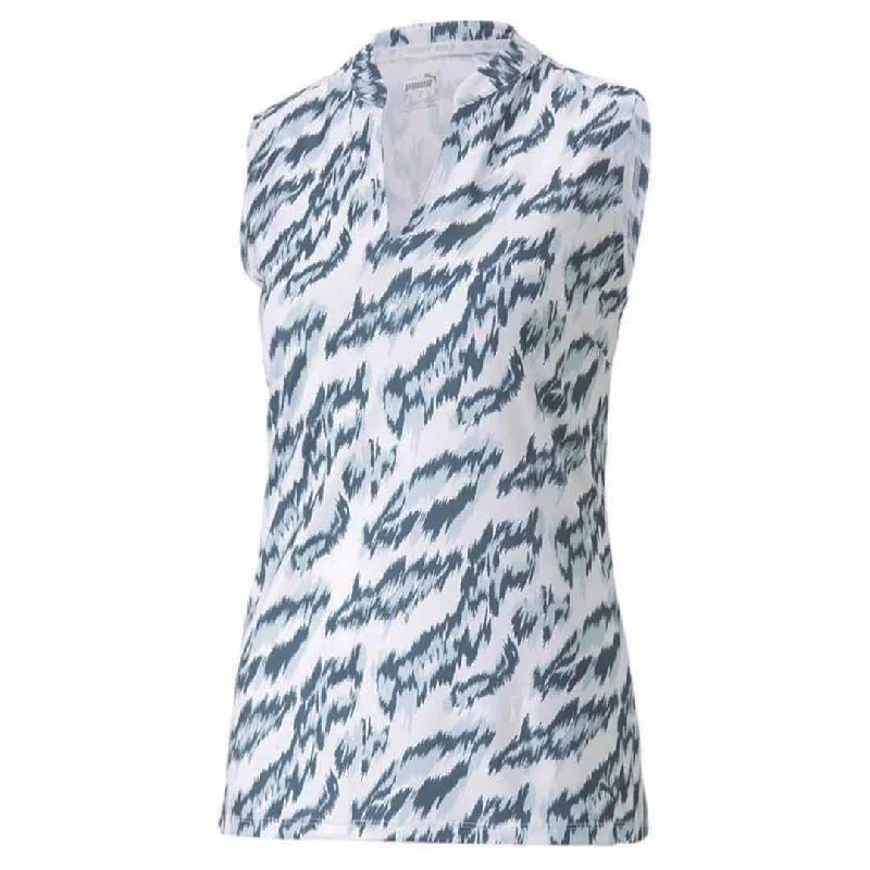 Trendy Women's Apparel for All Seasons Puma - Women's MATTR Animal Sleeveless Polo (538999 01)