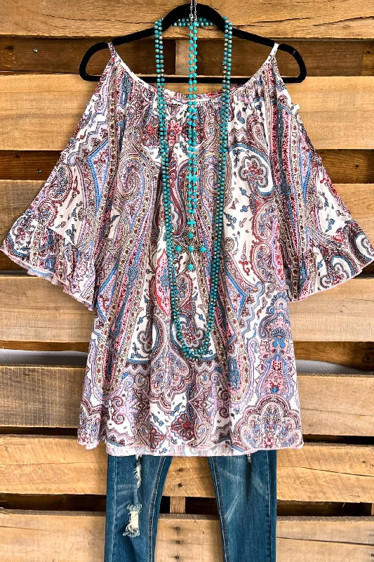 Sophisticated Fashion Persian Charm Tunic - Multi-Pink